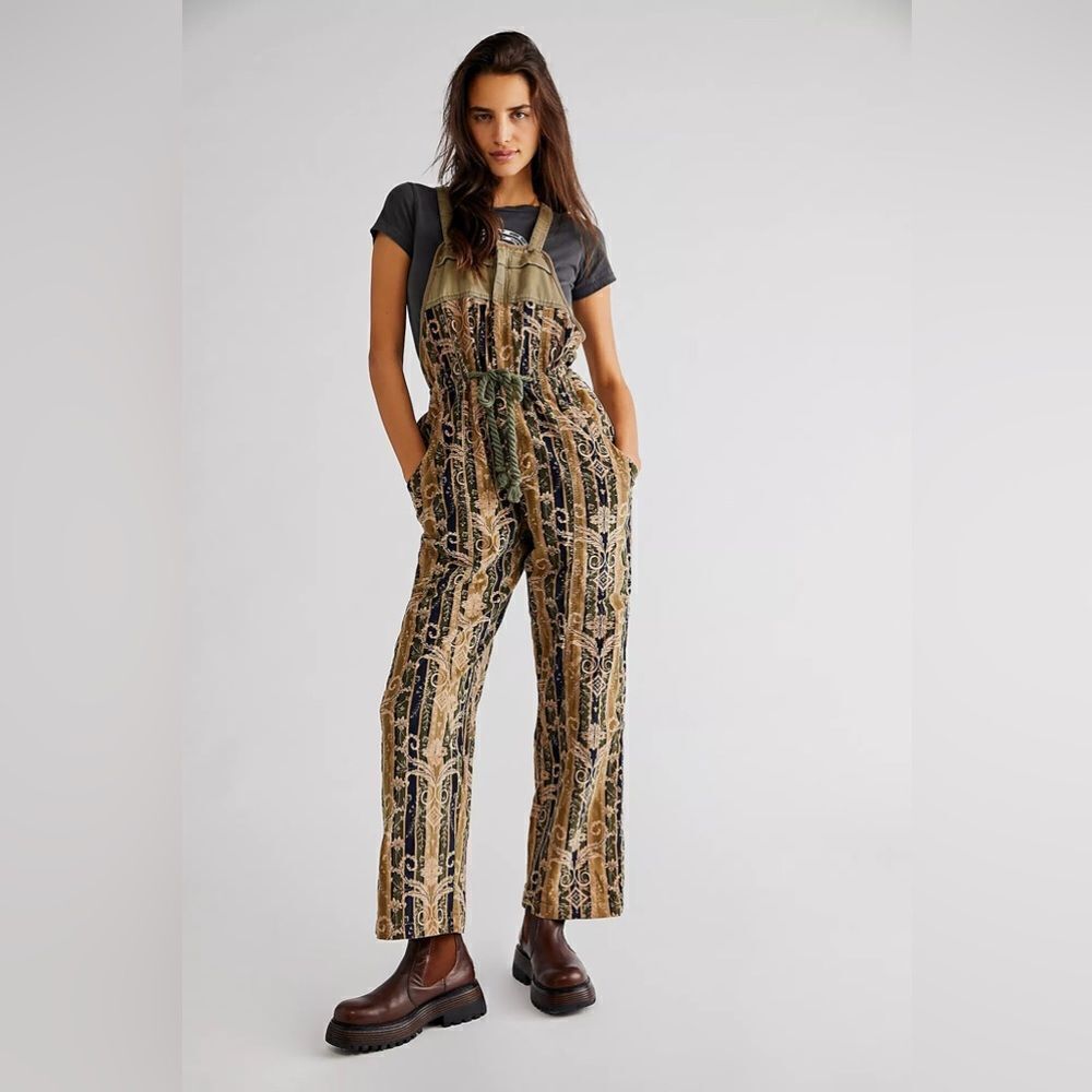 FREE PEOPLE HOLD ON CORD OVERALLS NEW SMALL
